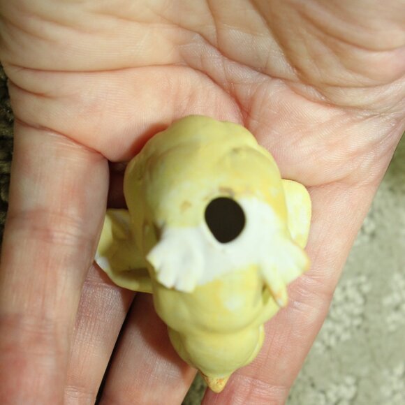 Miniature Chick Figurine Porcelain Baby Chicken Yellow Chip Feet - Picture 5 of 7